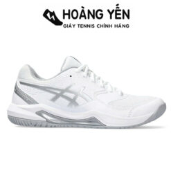 Giày Tennis Pickleball Asics Nữ Gel Dedicate 8 Chính Hãng | Trắng Bạc
