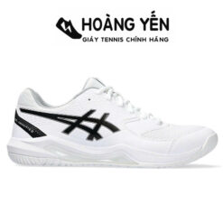 Giày Tennis Pickleball Asics Nam Gel Dedicate 8 Chính Hãng | Trắng Đen