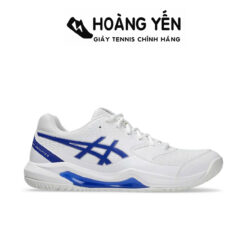 Giày Tennis Pickleball Asics Nam Gel Dedicate 8 Chính Hãng |Trắng Xanh