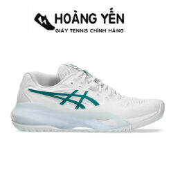 Giày Tennis Pickleball Asics Nữ | Asics GEL RESOLUTION X Chính Hãng 2025 – Trắng Xanh