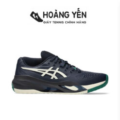 Giày Tennis Pickleball Asics Nam | Asics GEL RESOLUTION X Chính Hãng 2025 | Xanh Than